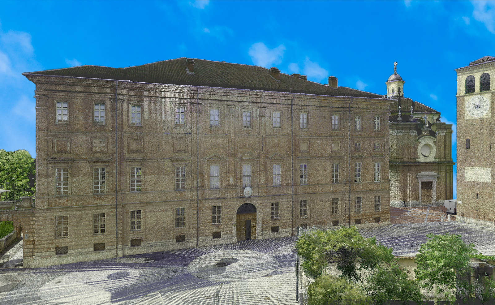 geometra olivero rilievo laser scanner drone comune palazzo municipale riva presso chieri