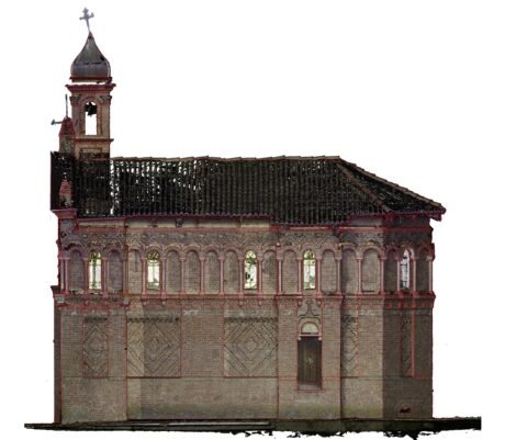 geometra olivero rilievo laser scanner drone canale chiesa pieve san vittore