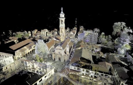 geometra olivero rilievo laser scanner drone canale parrocchia san vittore