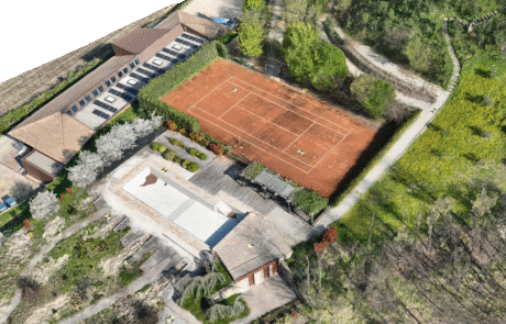 geometra olivero rilievo laser scanner drone edificio residenziale campo tennis piscina provincia cuneo