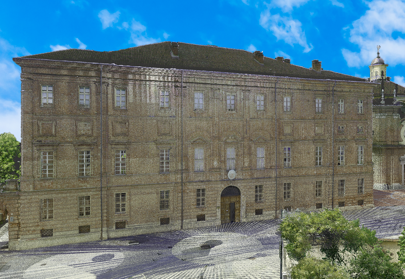 geometra olivero rilievo laser scanner drone comune palazzo municipale riva presso chieri