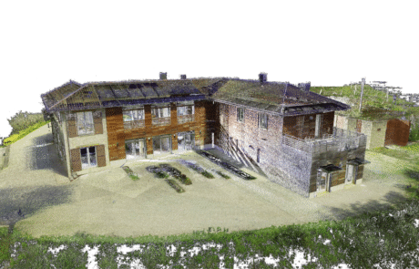 geometra olivero rilievo laser scanner drone edificio residenziale campo tennis piscina provincia cuneo