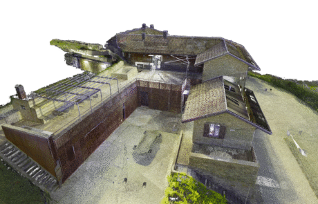 geometra olivero rilievo laser scanner drone edificio residenziale campo tennis piscina provincia cuneo
