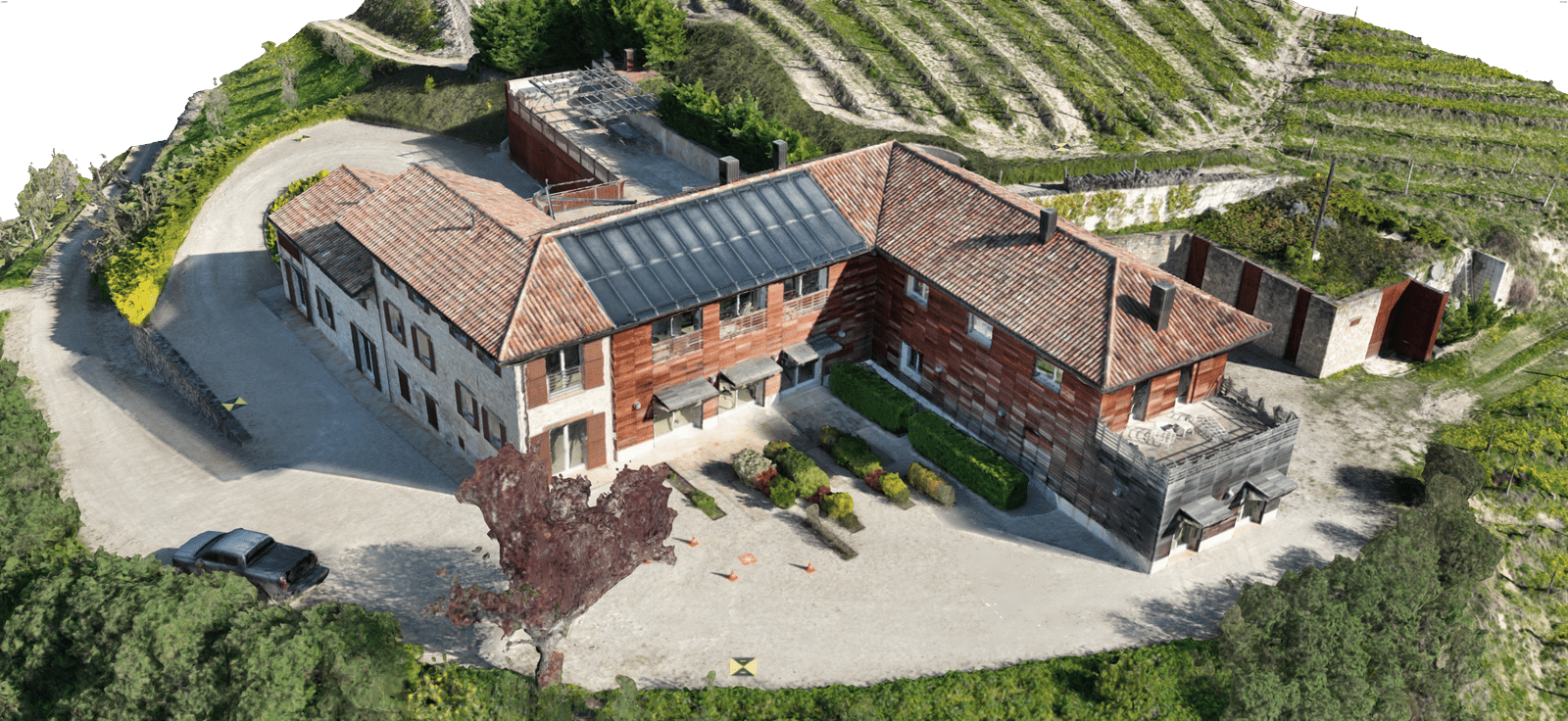 geometra olivero rilievo laser scanner drone edificio residenziale campo tennis piscina provincia cuneo